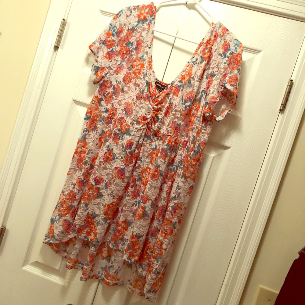NWT Torrid Lace Babydoll Top Size 2